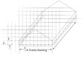 A FRAME AWNING